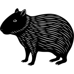 vector illustration of a cartoon dog