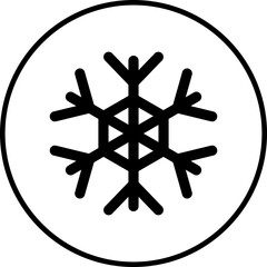 Snowflake single icon vector illustration