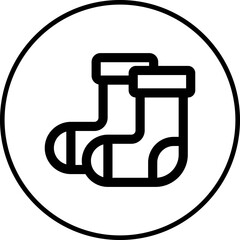 Socks single icon vector illustration
