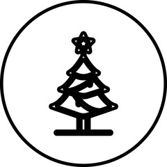 Tree single icon vector illustration