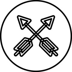 Arrows single icon vector illustration