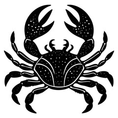 crab on white background