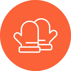 Gloves single icon vector illustration