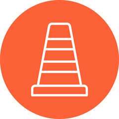 VLC single icon vector illustration
