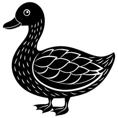 duck isolated on white