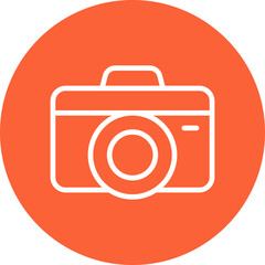 Camera single icon vector illustration