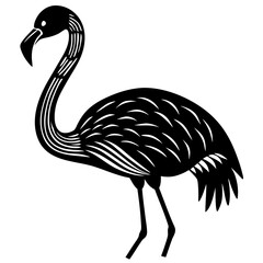vector illustration of a flamingo