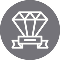 Diamond single icon vector illustration