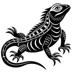 vector illustration of a lizard
