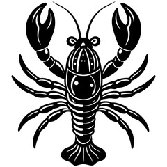 vector illustration of a crab