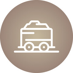 Gold mine single icon vector illustration