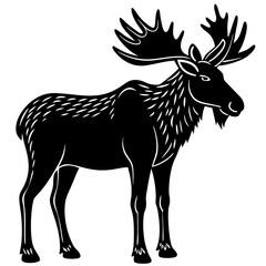 silhouette of a deer