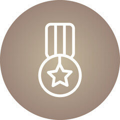 Medals single icon vector illustration