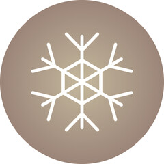 Snowflake single icon vector illustration