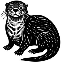 vector illustration of a cartoon fox