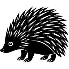 vector illustration of hedgehog