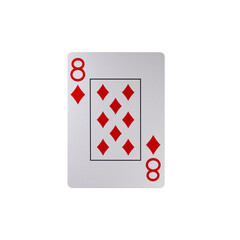 Full Deck: 52 Standard Playing Cards Photographed Individually and Isolated