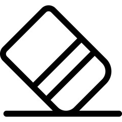 Eraser single icon vector illustration