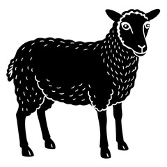 vector illustration of sheep