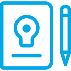 Notebook single icon vector illustration