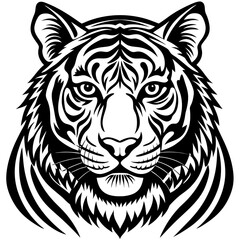 tiger head vector