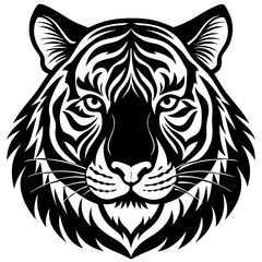 tiger head vector