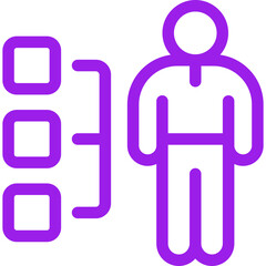 Human single icon vector illustration