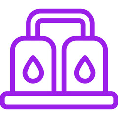 Oil plant single icon vector illustration