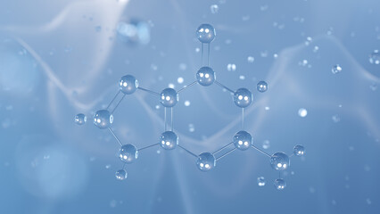 guanine molecular structure, 3d model molecule, purine base structural chemical formula view from a microscope © Сергей Шиманович