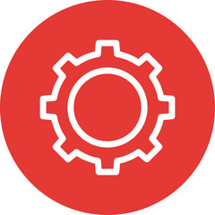 Gear single icon vector illustration