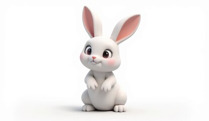 Obraz premium white bunny rabbit