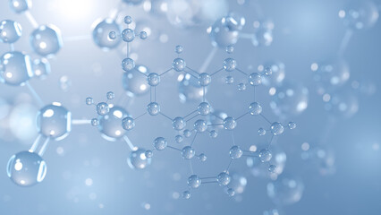 erythravine molecular structure 3d, tetrahydroisoquinoline alkaloid structural chemical formula view from a microscope