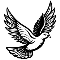dove with wings