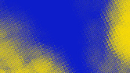 Dynamic Abstract Halftone Background with Blue and Yellow Dots Geometric Pattern Design Ideal for...