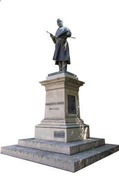 The Monument to Francesco Hayez by Francesco Barzaghi (circa 1890) in Milan, Italy