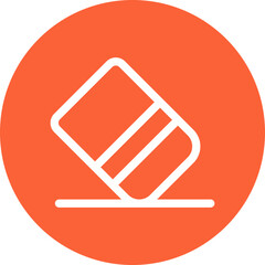 Eraser single icon vector illustration
