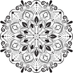 luxury-black-and-white-floral-mandala-design-decorative