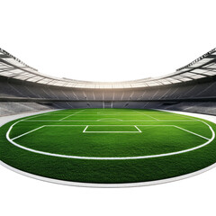 Fototapeta premium A soccer field with a white background