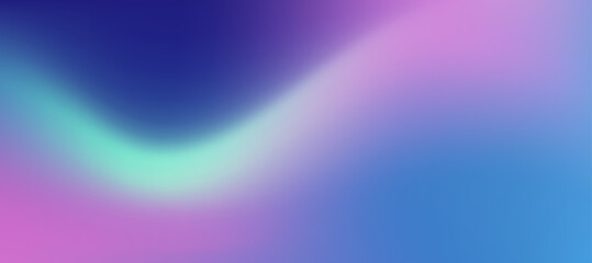 Bright curved winter gradient mesh in pastel blue, lavender, and violet tones. Vector Smooth liquid texture with blurry effect. Cool aquatic flow for modern design, web, presentation, posters