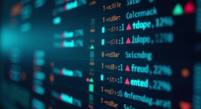 computer screen variety programming languages displayed background slightly blurred text screen cle