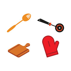 Practical and essential kitchen tools for every home cook Vector illustration