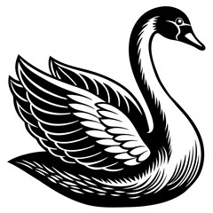 silhouette of a duck