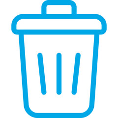 Dustbin single icon vector illustration