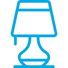 Fototapeta premium Lamp single icon vector illustration
