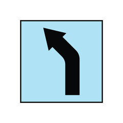 blue road sign	