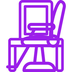 Chair single icon vector illustration