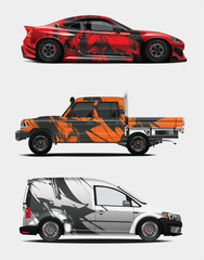 Abstract Design Vehicle Wraps for Car Truck and Van