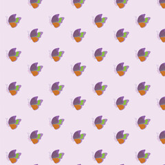 Butterfly seamless pattern design for fabric	