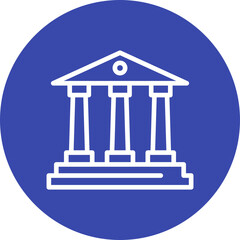 Bank single icon vector illustration