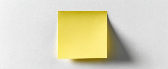 Fototapeta premium The yellow sticky note ready for your important reminders and messages.